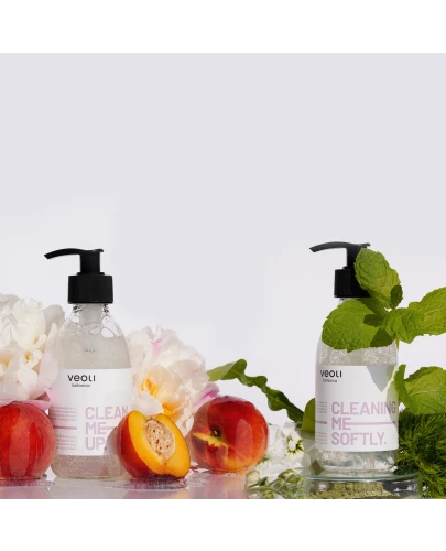 Veoli Botanica Clean Me Up Oczyszczająco-odświeżający żel do mycia twarzy, 190 ml - Nawilża i ogranicza występowanie podrażnień skóry - 2