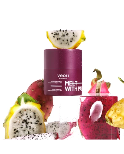 Veoli Botanica Melt With Passion Emulgujące masełko do zmywania makijażu i SPF, 40 ml - Innowacyjne i higieniczne opakowanie - 3