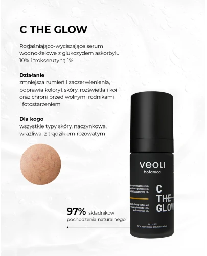 Veoli Botanica C The Glow Serum rozjaśniająco-wyciszające, 30 ml - Które zmniejsza zaczerwienienia skóry - 1