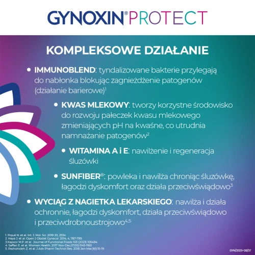 Gynoxin Protect, 10 globulek dopochwowych - Wpomagają leczenie infekcji intymnych - 4