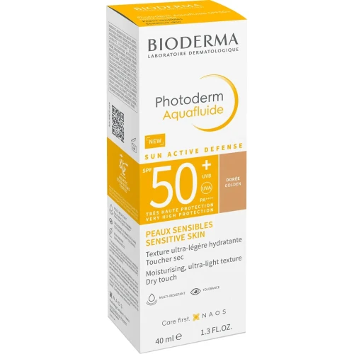 Bioderma Photoderm Aquafluide SPF 50+, ciemny,  ultralekki fluid do cery normalnej, 40 ml - Wysoka ochrona przeciwsłoneczna - 3