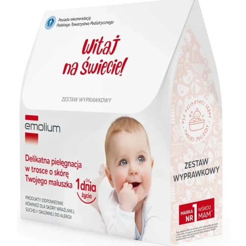 Emolium Zestaw Wyprawkowy, 1 sztuka - Zawierający produkty do delikatnej pielęgnacji - 1