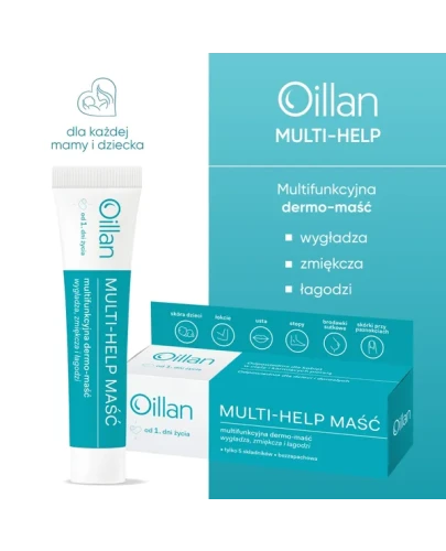 Oillan Multi-Help Multifunkcyjna dermo-maść, 12 g - Wygładza, zmiękcza i łagodzi - 1