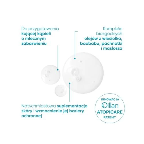 Oillan Derm+ Emulsja do kąpieli, 400 ml - Łagodna pielęgnacja suchej i wrażliwej skóry - 2