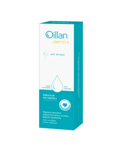 Oillan Derm+ Emulsja do kąpieli, 200 ml - Ochrona i nawilżenie podczas kąpieli - 1