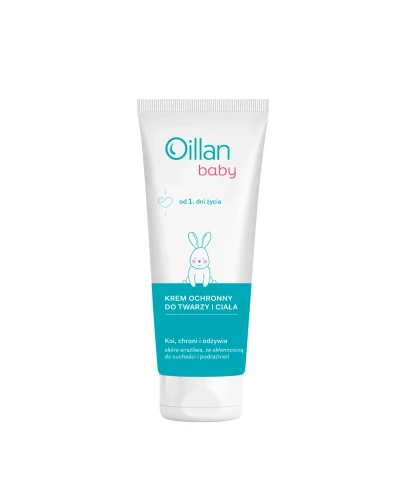 Oillan Baby Krem ochronny do twarzy i ciała, 75 ml - Delikatna formuła chroniąca przed podrażnieniami - 1