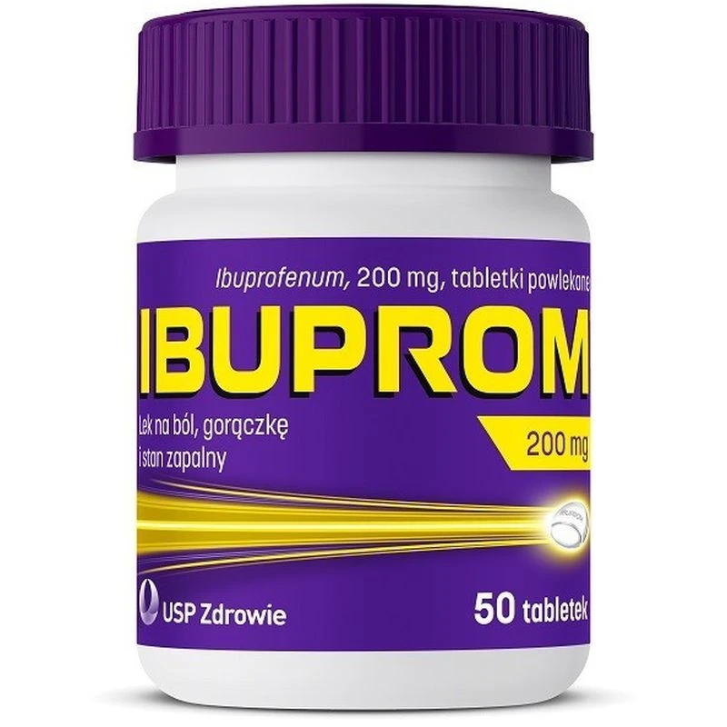 Ibuprom 200 mg, 50 tabletek - O działaniu przeciwbólowym, przeciwgorączkowym i przeciwzapalnym - 4