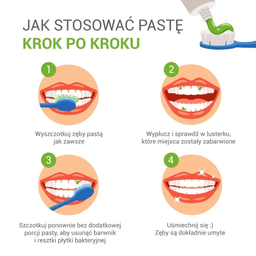 Elgydium Edukacyjna, smak świeżych jabłek,  pasta do zębów, 50 ml - Barwi płytkę nazębną, pomaga poprawić technikę szczotkowania - 6
