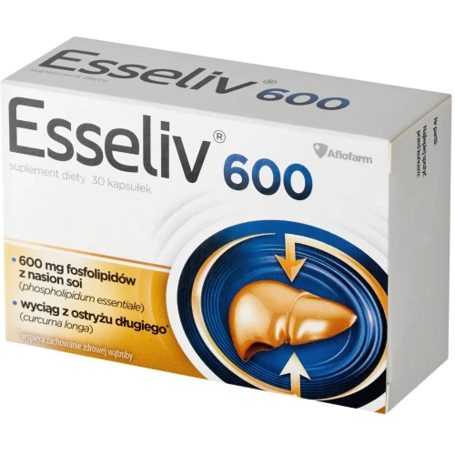 Esseliv 600, 30 kapsułek - Wspiarcie pracy wątroby - 1