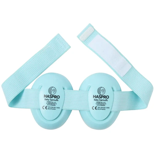 Haspro Baby Earmuffs Mint Nauszniki dla dzieci, 1 sztuka - Nauszniki przeciwhałasowe dla niemowląt i małych dzieci - 3