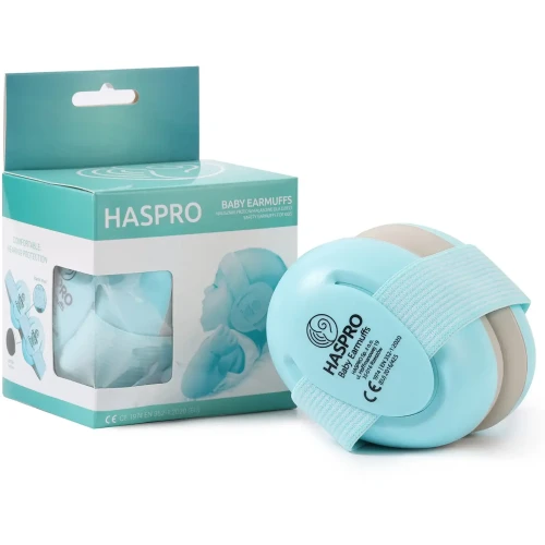 Haspro Baby Earmuffs Mint Nauszniki dla dzieci, 1 sztuka - Nauszniki przeciwhałasowe dla niemowląt i małych dzieci - 6