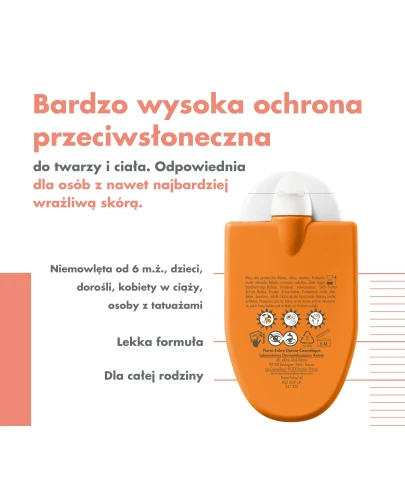 Avene Refleks Słoneczny ochrona SPF 50+ emulsja, 30 ml - Do skóry wrażliwej - 3