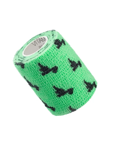 Vitammy Autoband Elastyczny bandaż kohezyjny dinozaury 7,5 cm x 4,5 m, 1 sztuka - Samoprzylepny, nie wymaga zapinek - 1