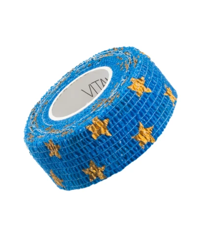 Vitammy Autoband, elastyczny bandaż kohezyjny, gwiazdki, 2,5 cm x 4,5 m 1 sztuka - Nie wymaga zapinek, nie przykleja się do skóry - 1
