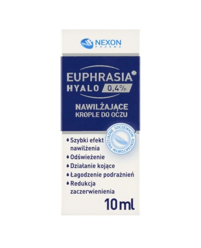 Euphrasia Hyalo 0,4% Krople do oczu, 10 ml - O właściwościach nawilżających - 1