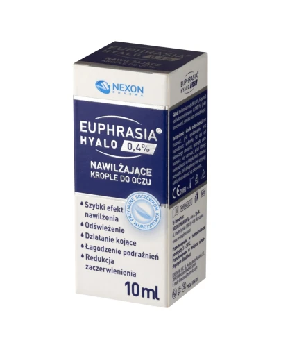 Euphrasia Hyalo 0,4% Krople do oczu, 10 ml - O właściwościach nawilżających - 2