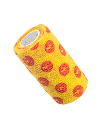 Vitammy Autoband Elastyczny bandaż kohezyjny błyskawice 10 cm x 4,5 m, 1 sztuka - Zapewnia stabilne naprężenie, nie luzuje się podczas ruchu - 1