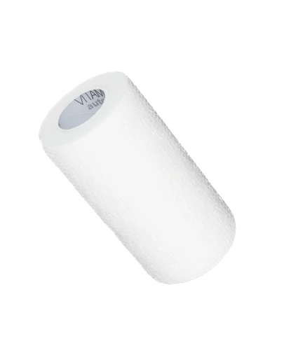 Vitammy Autoband Elastyczny bandaż kohezyjny biały 10 cm x 4,5 m, 1 sztuka - Do mocowania opatrunków - 1