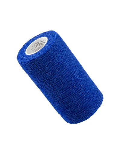 Vitammy Autoband Elastyczny bandaż kohezyjny niebieski 10 cm x 4,5 m, 1 sztuka - Do mocowania opatrunków - 1