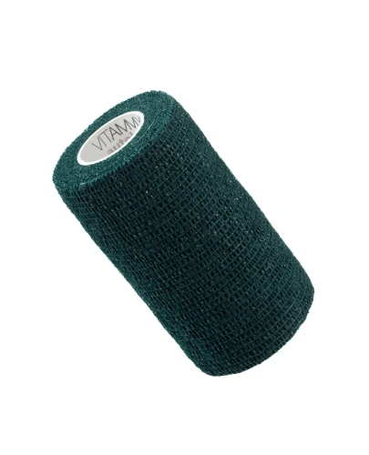 Vitammy Autoband Elastyczny bandaż kohezyjny oliwkowy 10 cm x 4,5 m, 1 sztuka - Do mocowania opatrunków - 1