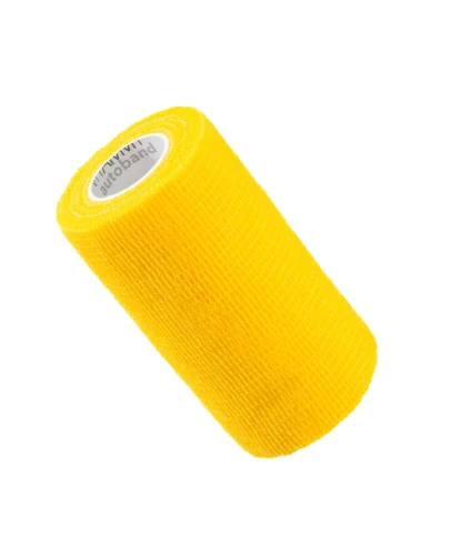 Vitammy Autoband Elastyczny bandaż kohezyjny żółty 10 cm x 4,5 m, 1 sztuka - Dedykowany do mocowania opatrunków - 1