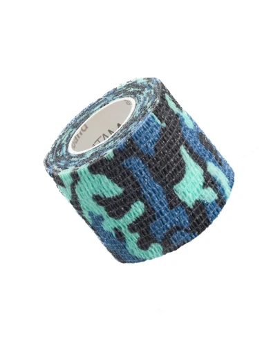 Vitammy Autoband Elastyczny bandaż kohezyjny niebieskie moro 5 cm x 4,5 m, 1 sztuka - Przeznaczony do mocowania opatrunków - 1