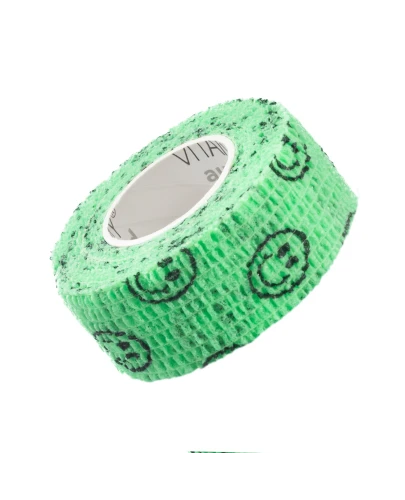 Vitammy Autoband Elastyczny bandaż kohezyjny zielone buźki 2,5 cm x 4,5 m, 1 sztuka - Adresowany do mocowania opatrunków - 1
