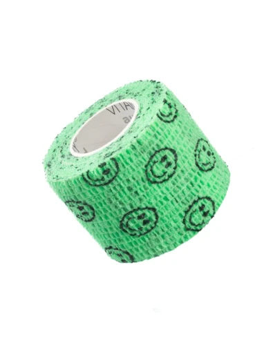 Vitammy Autoband Elastyczny bandaż kohezyjny zielone buźki 5 cm x 4,5 m, 1 sztuka - Przeznaczony do mocowania opatrunków - 1