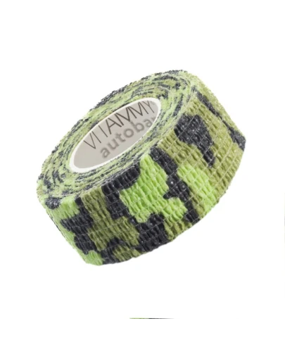 Vitammy Autoband, elastyczny bandaż kohezyjny, zielone moro, 2,5 cm x 4,5 m 1 sztuka - 1
