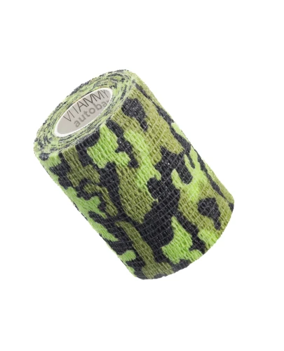 Vitammy Autoband Elastyczny bandaż kohezyjny zielone moro 7,5 cm x 4,5 m, 1 sztuka - Do mocowania opatrunków - 1