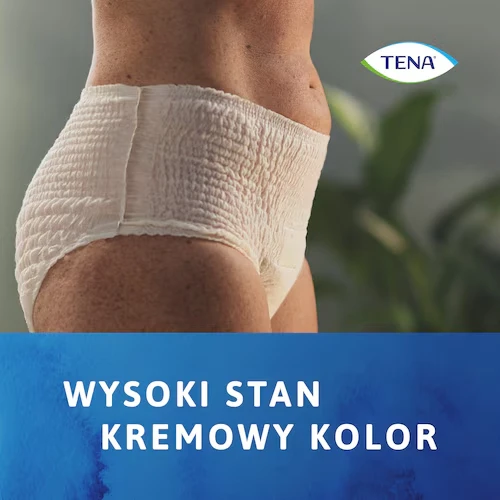 Tena Lady Pants Plus Creme L, Majtki chłonne 8 sztuk - Bielizna stworzona z myślą o nietrzymaniu moczu - 4