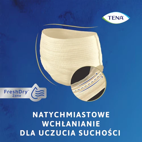 Tena Lady Pants Plus Creme M, Majtki chłonne 9 sztuk - Bielizna stworzona z myślą o nietrzymaniu moczu - 2