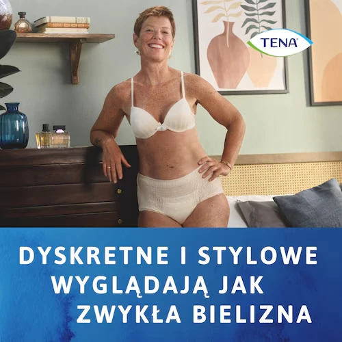 Tena Lady Pants Plus Creme M, Majtki chłonne 9 sztuk - Bielizna stworzona z myślą o nietrzymaniu moczu - 5