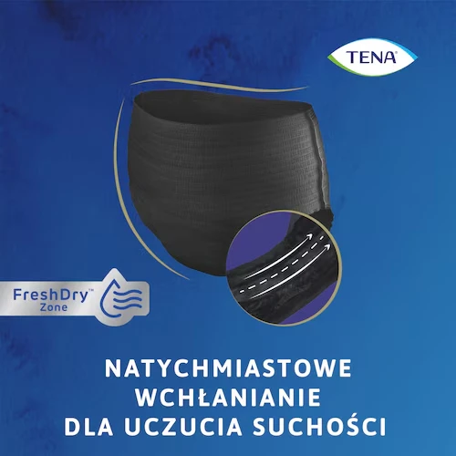 Tena Lady Pants Plus Noir L, Majtki chłonne 8 sztuk - Bielizna stworzona z myślą o nietrzymaniu moczu - 2