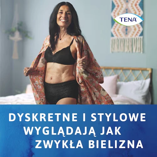 Tena Lady Pants Plus Noir L, Majtki chłonne 8 sztuk - Bielizna stworzona z myślą o nietrzymaniu moczu - 4