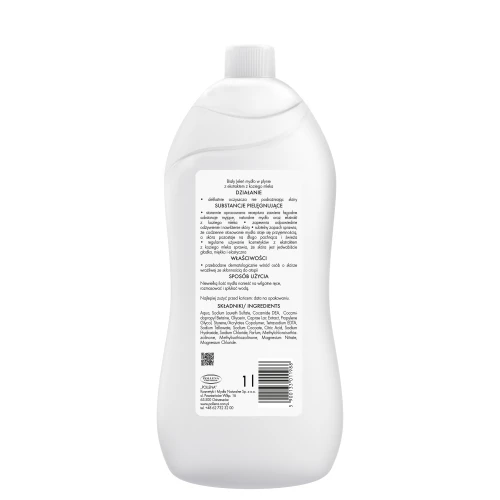 Biały Jeleń Mydło w płynie Kozie mleko zapas, 1 l - Naturalna troska o wrażliwą skórę - 1