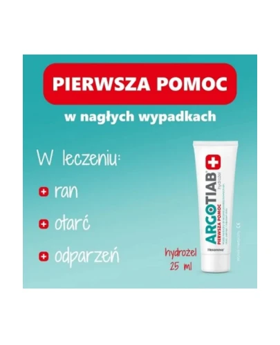 Argotiab Pierwsza Pomoc Hydrożel, 25 ml - W leczeniu powierzchownych ran - 2