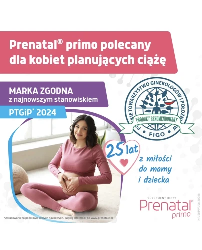 Prenatal Primo kapsułki, 30 sztuk - Dedykowane kobietom planującym ciążę - 2