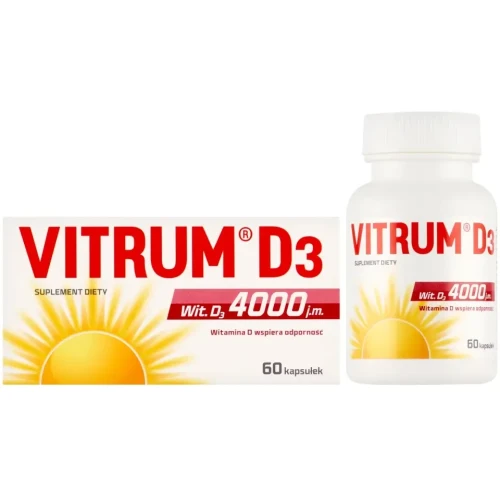 Vitrum D3 4000 j.m. 60 kapsułek - Wygodna forma kapsułek z witaminą D - 1