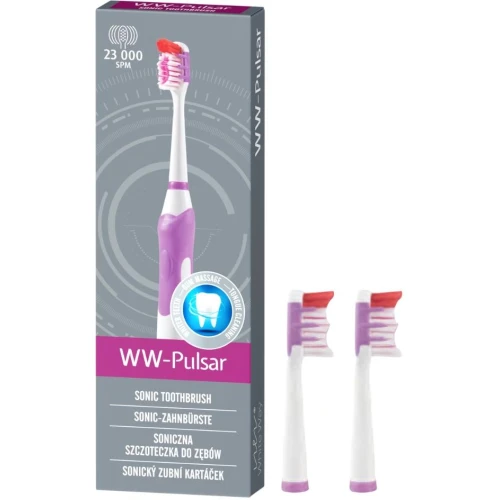 White Way WW-Pulsar Szczoteczka soniczna fioletowa, 1 sztuka - Soniczna precyzja czyszczenia - 2