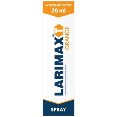 Larimax T Orange, spray do jamy ustnej i gardła, 20 ml - Olejowy spray z rokitnikiem na chrypkę i podrażnienie gardła - 2