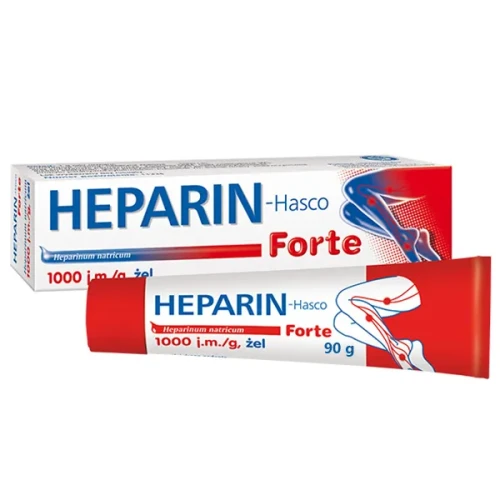 Heparin-Hasco Forte 1000 j.m./g żel, 90 g - Z heparyną, która działa przeciwzakrzepowo i przeciwobrzękowo - 1