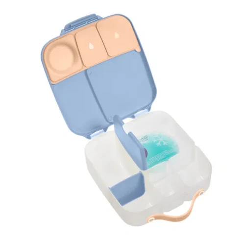 B.box Lunchbox Feeling Peachy, 1 sztuka - Praktyczny lunchbox z elastycznymi przegródkami - 3