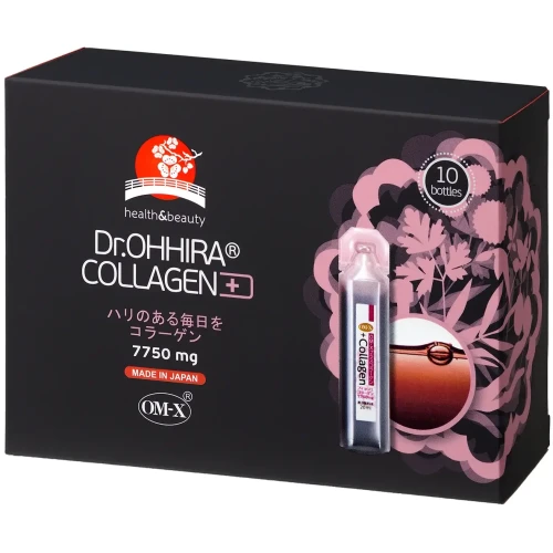 Dr. Ohhira Collagen+, kolagen do picia, 10 ampułek - Japoński kolagen do picia, pomaga zachować jędrną skórę, mocne włosy i zdrowe stawy - 1