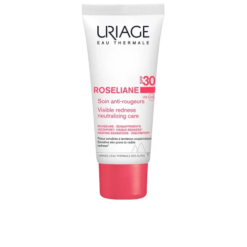 Uriage Roseliane Krem do cery naczynkowej SPF30, 40 ml - Redukuje zaczerwienienia i chroni przed promieniami UV - 1