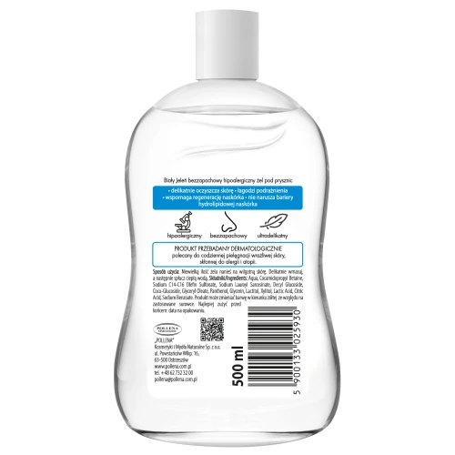 Biały Jeleń Hipoalergiczny Bezzapachowy żel pod prysznic, 500 ml - Do skóry wrażliwej i alergicznej - 1