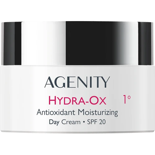 Agenity Hydra-Ox 1° Antyoksydacyjny krem nawilżający na dzień SPF20, 50 ml - Nawilżenie, redukcja drobnych zmarszczek, detoksykacja - 1