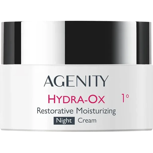 Agenity Hydra-Ox 1° Odbudowujący krem nawilżający na noc, 50 ml - Redukcja drobnych zmarszczek w trakcie snu - 1