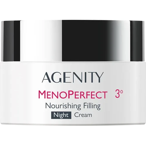 Agenity Menoperfect 3° Odżywczy krem wypełniający na noc, 50 ml - Redukcja ilości i głębokości zmarszczek - 1