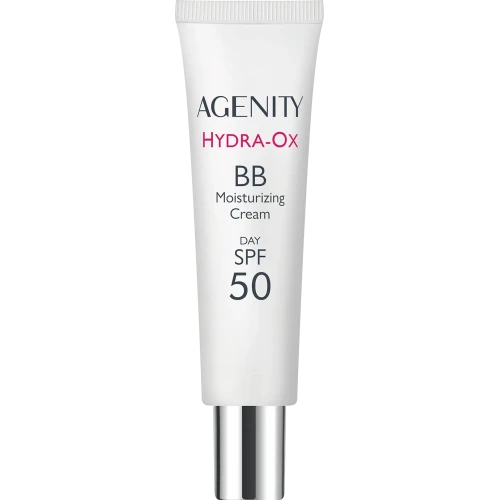 Agenity Hydra-Ox BB Krem nawilżający 10 light beige SPF50, 30 ml - Młodszy, promienny wygląd i wyrównany koloryt skóry - 1